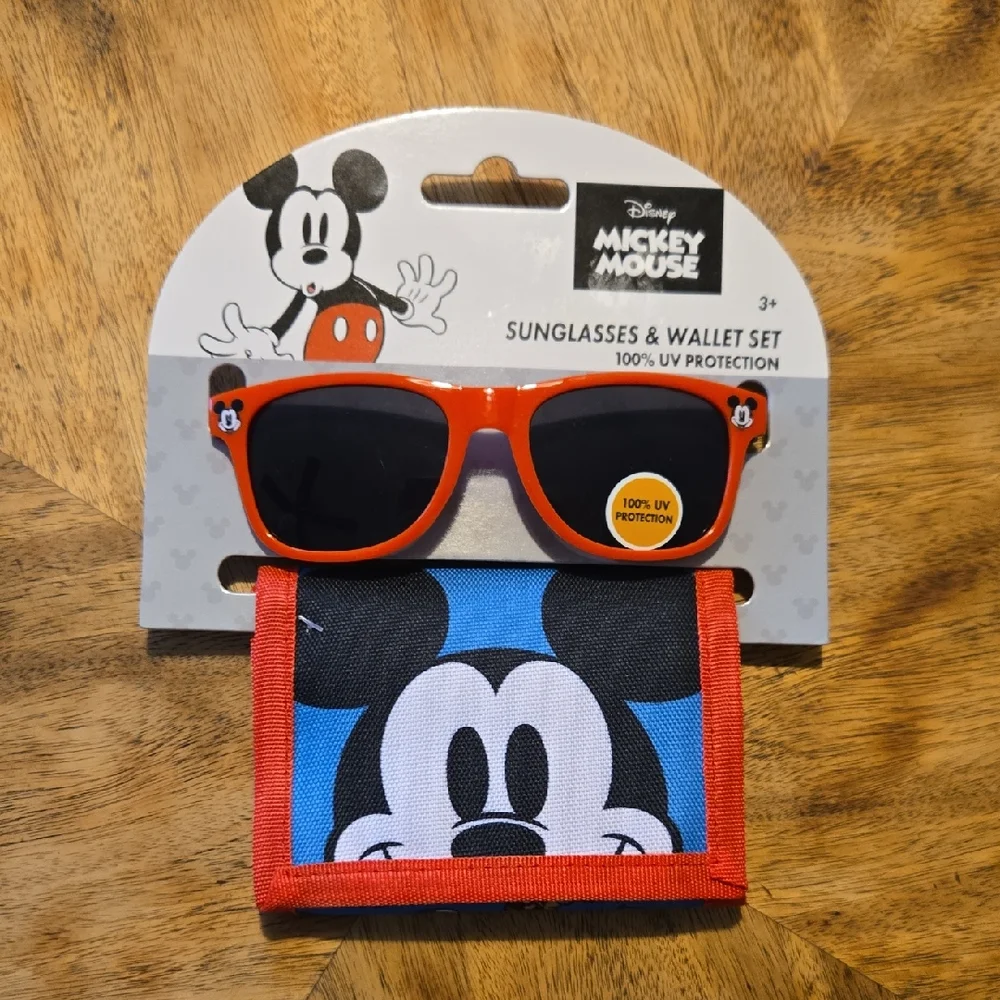 Kids Mickey Mouse Sunglasses And Wallet Set